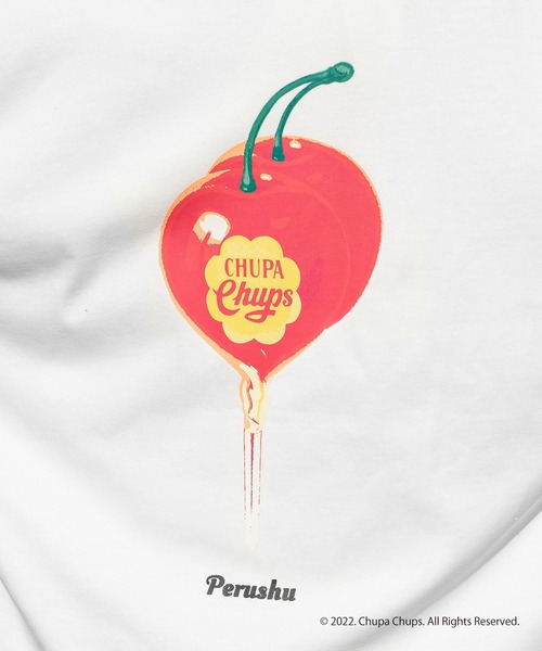 Perushu（ペルーシュ）の「Perushu×Chupa ChupsアソートTシャツ（Tシャツ/カットソー・メンズ・グリーン/ホワイト系その他2/ネイビー/ブラック/ホワイト系その他/チャコールグレー・MEDIUM/LARGE）」の12枚目の写真