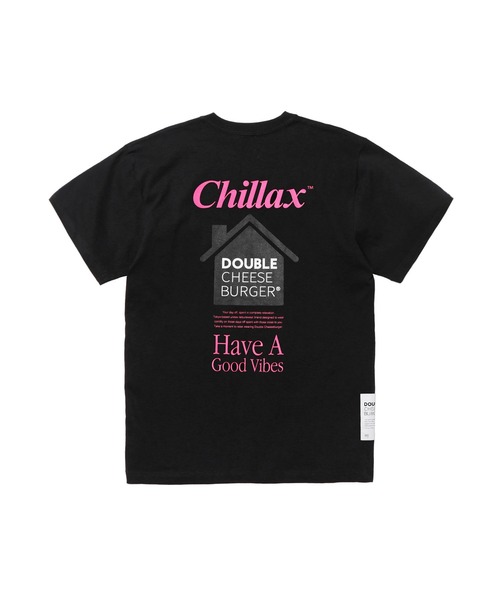 DOUBLE CHEESEBURGER(ダブルチーズバーガー)の「ダブルチーズバーガー Tシャツ -Have A Good Vibes- / DOUBLE CHEESEBURGER T-Shirt -Have A Good Vibes-(Tシャツ/カットソー・メンズ・ホワイト/ブラック・FREE)」の2枚目の写真