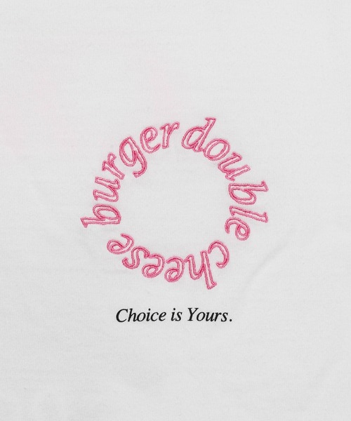 DOUBLE CHEESEBURGER(ダブルチーズバーガー)の「ダブルチーズバーガー Tシャツ -Have A Good Vibes- / DOUBLE CHEESEBURGER T-Shirt -Have A Good Vibes-(Tシャツ/カットソー・メンズ・ホワイト/ブラック・FREE)」の4枚目の写真