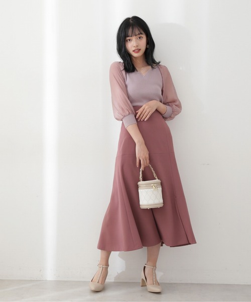 PROPORTION BODY DRESSING（プロポーションボディドレッシング）の「マーメイドスリットフレアスカート / 1212220809（スカート・レディース・ブラウン/ピンク/グリーン・SMALL/MEDIUM）」の17枚目の写真