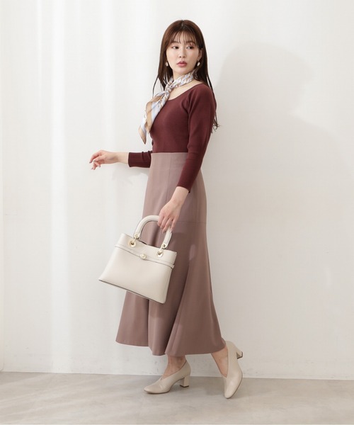 PROPORTION BODY DRESSING（プロポーションボディドレッシング）の「マーメイドスリットフレアスカート / 1212220809（スカート・レディース・ブラウン/ピンク/グリーン・SMALL/MEDIUM）」の12枚目の写真