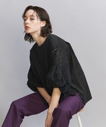 BEAUTY&YOUTH UNITED ARROWS | カットワーク バルーンスリーブカットソー -ウォッシャブル-(Tシャツ/カットソー)