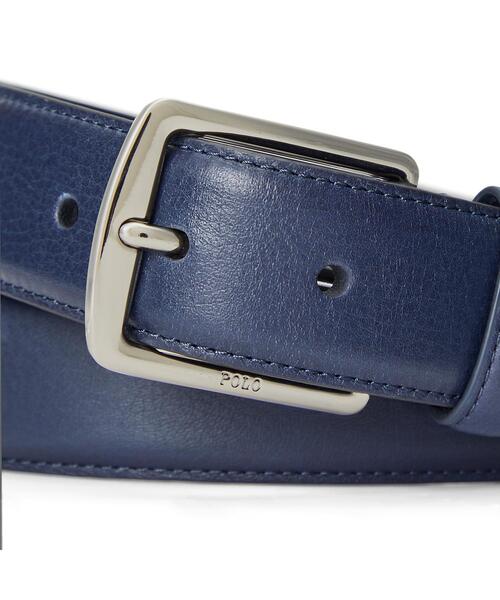 【POLO RALPH LAUREN】フルグレイン レザー ドレス ベルト フルグレイン レザー ドレス ベルト（ベルト）｜POLO RALPH