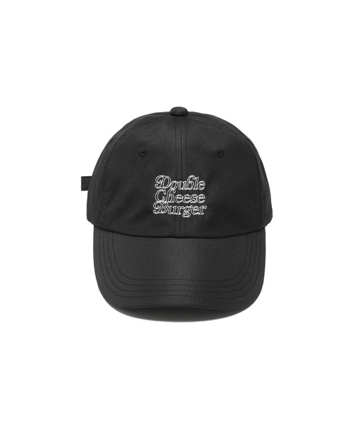 DOUBLE CHEESEBURGER（ダブルチーズバーガー）の「ダブルチーズバーガー ウォーターレペレントキャップ -Logo- / DOUBLE CHEESEBURGER Water Repellent Cap -Logo-（キャップ・メンズ・ブラック・FREE）」の2枚目の写真