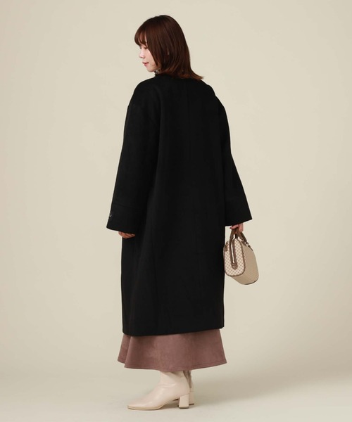 archives（アルシーヴ）の「ノーカラーコート（ノーカラーコート・レディース・グリーン/アイボリー/グレイッシュベージュ/ブラック・MEDIUM）」の15枚目の写真