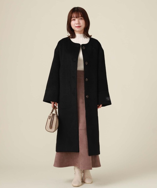 archives（アルシーヴ）の「ノーカラーコート（ノーカラーコート・レディース・グリーン/アイボリー/グレイッシュベージュ/ブラック・MEDIUM）」の14枚目の写真