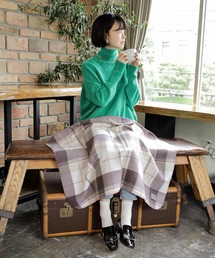 BTS 両面別柄ブランケット確認用 SESTO（セスト）の「gu22aw/チェックかがりフリースブランケット