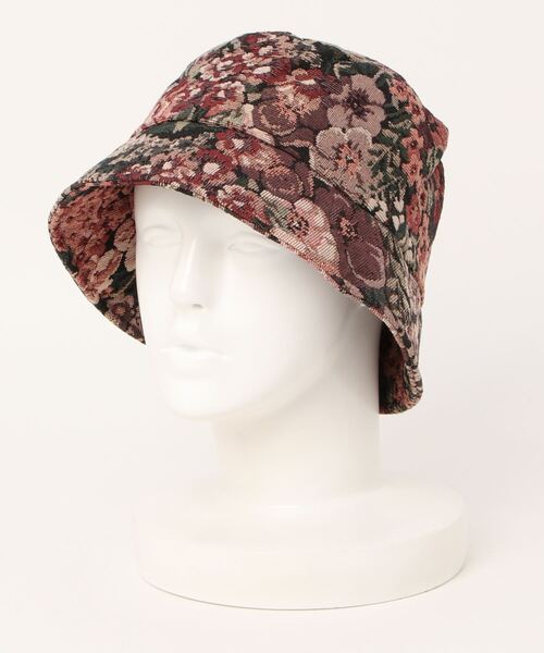 AMOMENTO（アモーメント）の「【AMOMENTO】FLOWER JACQUARD BUCKET HAT（ハット・レディース・ブラック・FREE）」の7枚目の写真