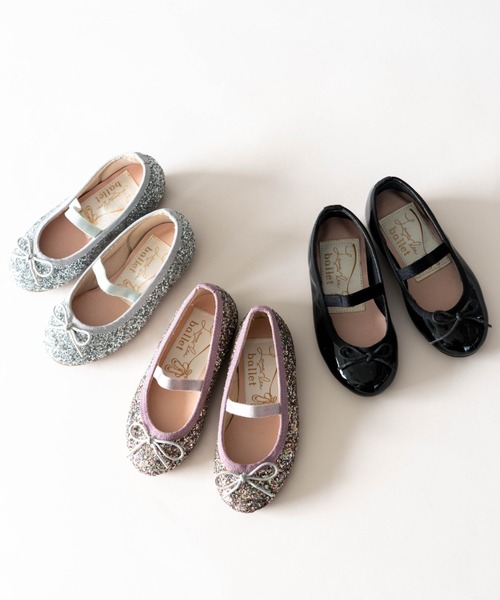 Launa lea ballet（ラウナレア バレエ）の「キッズ　ラウンドトゥグリッターバレエシューズ(K1601A)（バレエシューズ・キッズ・ライトブルー/シルバー/ピンク/ブラック/ライラック/ワイン・15.0cm/19.0cm/16.0cm/17.0cm/20.0cm/14.0cm/18.0cm）」の16枚目の写真