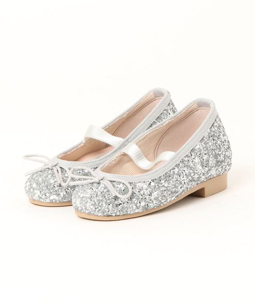 Launa lea ballet（ラウナレア バレエ）の「キッズ　ラウンドトゥグリッターバレエシューズ(K1601A)（バレエシューズ・キッズ・ライトブルー/シルバー/ピンク/ブラック/ライラック/ワイン・15.0cm/19.0cm/16.0cm/17.0cm/20.0cm/14.0cm/18.0cm）」の12枚目の写真
