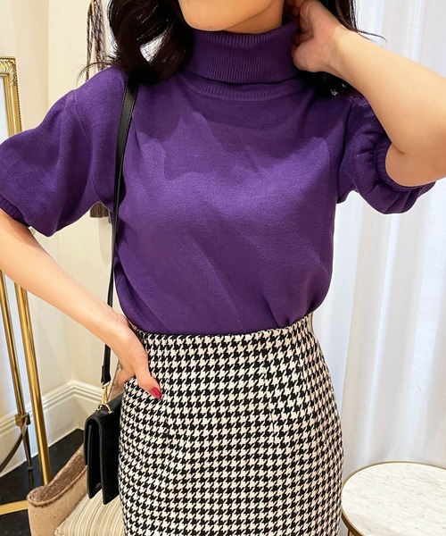 Julia Boutique（ジュリアブティック）の「ミディアム丈・ウールタッチタイトスカート/22507（スカート・レディース・グレー/ベージュ/A/B/ブラック・MEDIUM）」の18枚目の写真