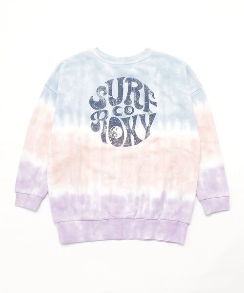 ROXY（ロキシー）の「ROXY/ロキシー キッズ タイダイ柄 長袖Tシャツ TPO224085（Tシャツ/カットソー・キッズ・ホワイト/マルチ・150cm/140cm/130cm）」の3枚目の写真