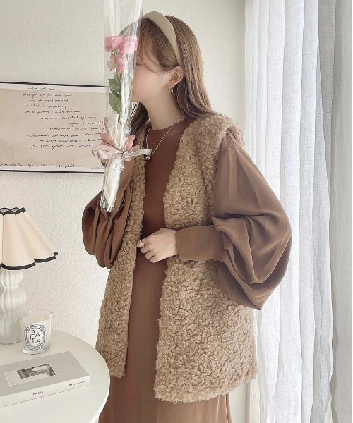 セール】ボアベスト【ZOZOTOWN限定アイテム】（ベスト）｜apres jour