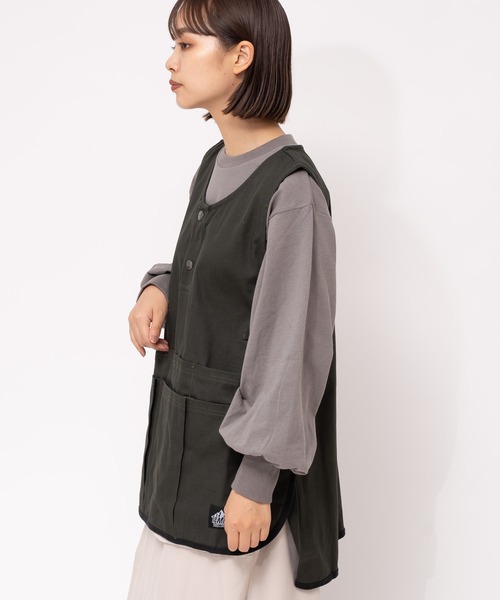THE BAREFOOT（ベアフット）の「【 TEMPUS / テンプス 】 エプロンベスト キャンプ アウトドア APRON VEST IZI 20154856（エプロン・メンズ・その他1/カーキ/ブラック・FREE）」の7枚目の写真