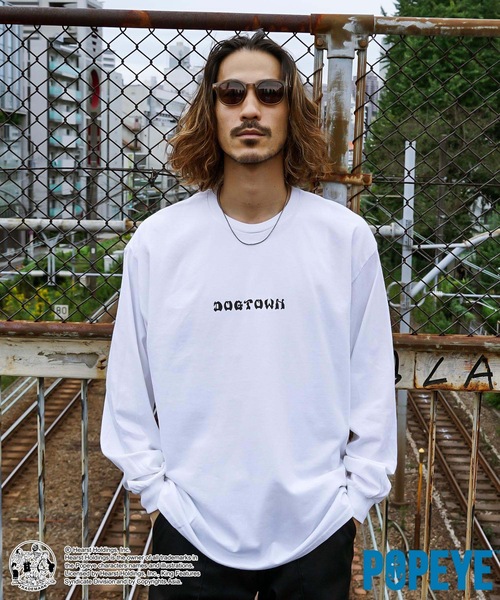 POPEYE(ポパイ)の「POPEYE CROSS L/S T-SHIRTS/スラッシャーポパイコラボバックプリント長袖ロンT(Tシャツ/カットソー・メンズ・ブラック/ホワイト/レッド・LARGE/MEDIUM/X-LARGE)」の9枚目の写真