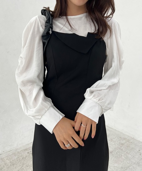 Lamoa（ラモア）の「Lamoa/ボリュームスリーブ ギャザー ブラウス（シャツ/ブラウス・レディース・ホワイト・MEDIUM/LARGE）」の10枚目の写真