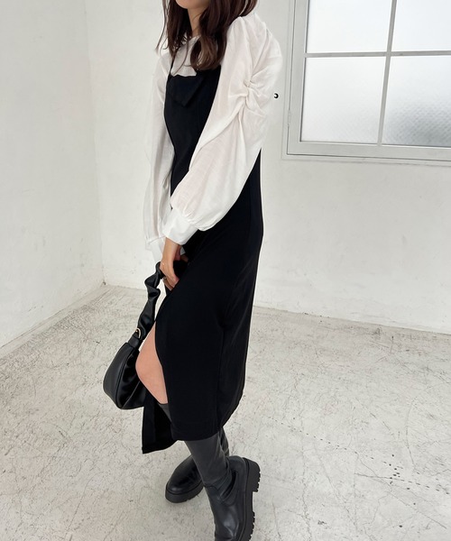 Lamoa（ラモア）の「Lamoa/ボリュームスリーブ ギャザー ブラウス（シャツ/ブラウス・レディース・ホワイト・MEDIUM/LARGE）」の9枚目の写真