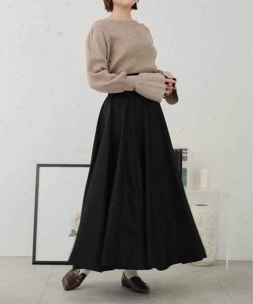 Ambre Ciel(アンブルシエル)の「キャンディースリーブニット/【WEB/EC限定商品】(ニット/セーター・レディース・ブラック/アイボリー/モカ/オレンジ・FREE)」の20枚目の写真