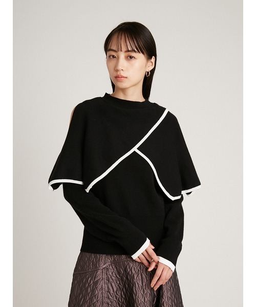SNIDEL（スナイデル）の「ケープスリットニットプルオーバー