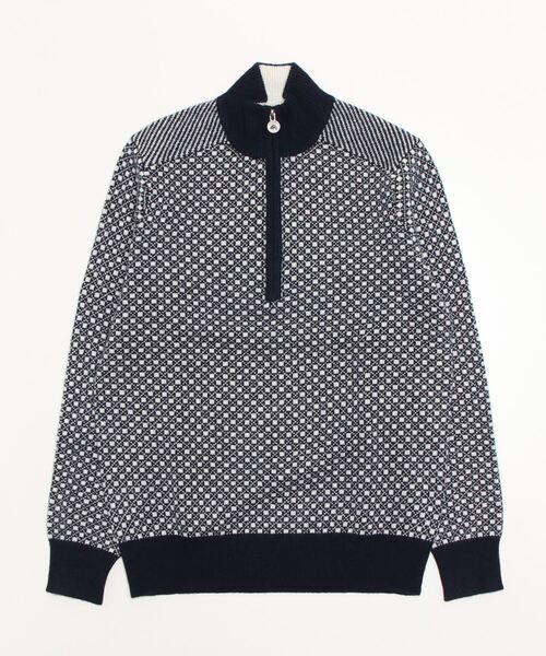 BROOKS BROTHERS(ブルックスブラザーズ)の「ウール ノルディックジャカード ハーフジップ モックネックセーター(ニット/セーター・メンズ・グリーン/ホワイト・MEDIUM/LARGE/SMALL/X-LARGE)」の6枚目の写真