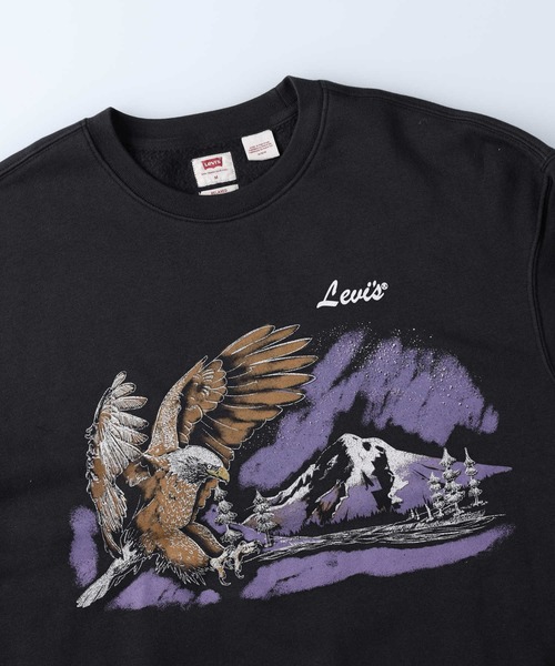 Levi's(リーバイス)の「【Levi's】シーズナルクルースウェット(スウェット・メンズ・ブラック・S/M/L)」の3枚目の写真