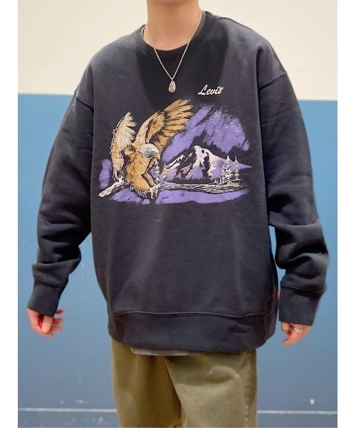 Levi's(リーバイス)の「【Levi's】シーズナルクルースウェット(スウェット・メンズ・ブラック・S/M/L)」の8枚目の写真