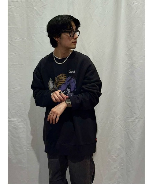 Levi's(リーバイス)の「【Levi's】シーズナルクルースウェット(スウェット・メンズ・ブラック・S/M/L)」の19枚目の写真