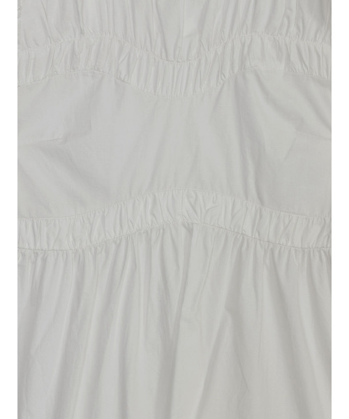 Ameri（アメリ）の「CURVED GATHER PUFF SLEEVE TUNIC（シャツ/ブラウス・レディース・ピンク/ブラウン/ホワイト・SMALL/MEDIUM）」の8枚目の写真