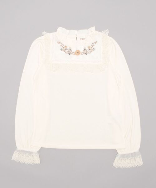 axes femme(アクシーズファム)の「ガーベラ×オータムローズPO(Tシャツ/カットソー・レディース・ネイビー/ピンク/キナリ・FREE)」の1枚目の写真