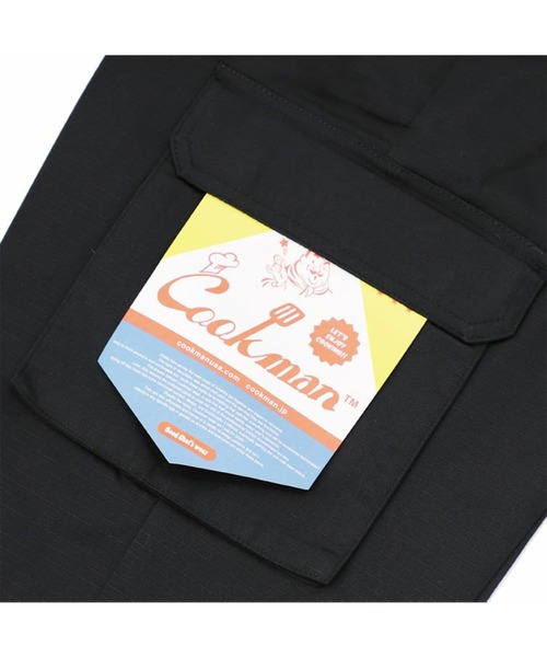 COOKMAN(クックマン)の「COOKMAN CHEF CARGO PANTS「RIPSTOP」/ BLACK(カーゴパンツ・メンズ・ブラック・M)」の6枚目の写真