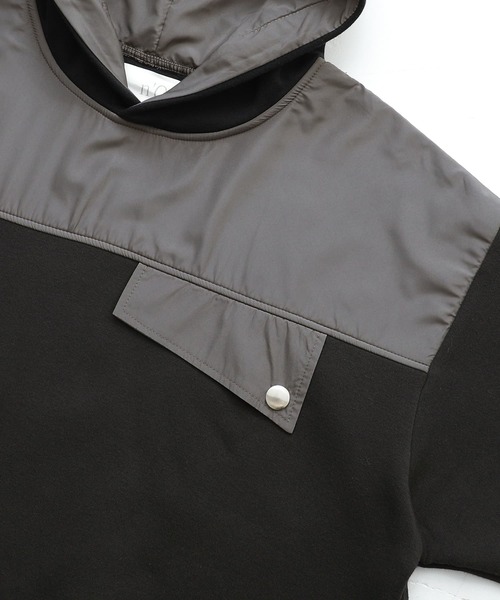osharewalker（オシャレウォーカー）の「【廃盤】『配色切替裏起毛スウェットパーカー』（パーカー・メンズ・カーキ/ブラック・2/3）」の18枚目の写真