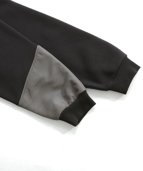 osharewalker（オシャレウォーカー）の「【廃盤】『配色切替裏起毛スウェットパーカー』（パーカー・メンズ・カーキ/ブラック・2/3）」の5枚目の写真