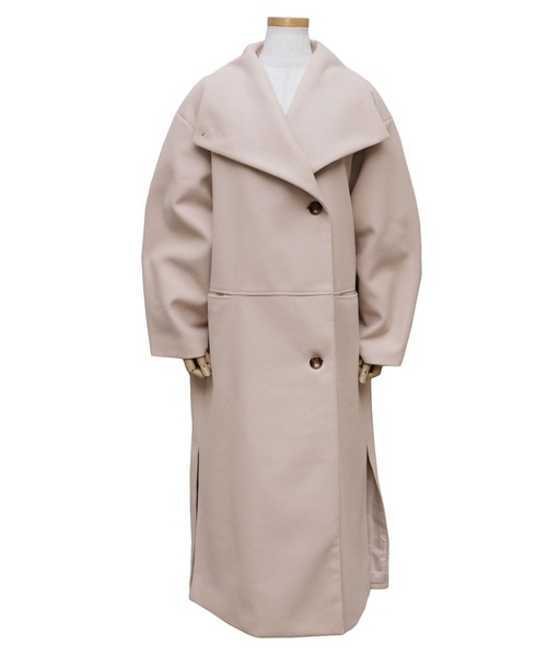 ビッグスタンドカラーロングコート