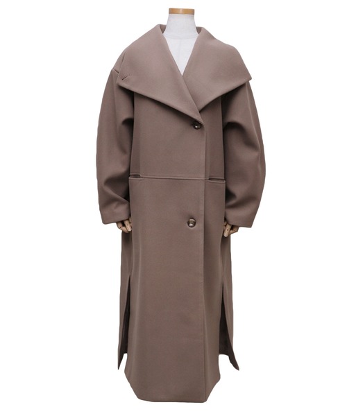 ビッグスタンドカラーロングコート