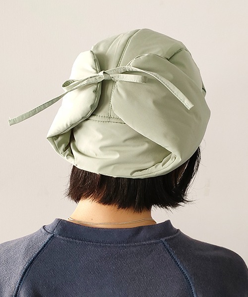 CONTROL FREAK（コントロールフリーク）の「CONTROL FREAK(コントロールフリーク)ダウン風フライトキャップ（キャップ・レディース・グリーン/アイボリー/ブラック・FREE）」の20枚目の写真