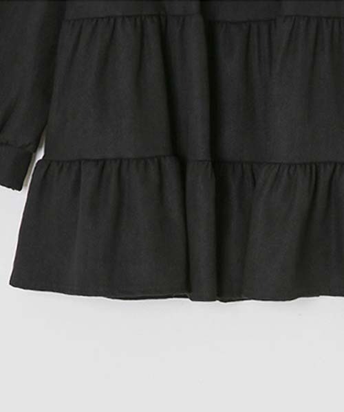 SONA（ソナ）の「SONYUNARA スクエアティアードミニワンピース（ワンピース・レディース・ブラック/ライトベージュ・ONE SIZE）」の19枚目の写真