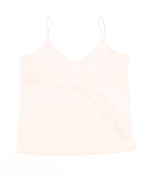 Sakka(サッカ)の「サテンキャミソール(Tシャツ/カットソー・レディース・ピンク/ホワイト/ブラウン・MEDIUM/LARGE)」の1枚目の写真