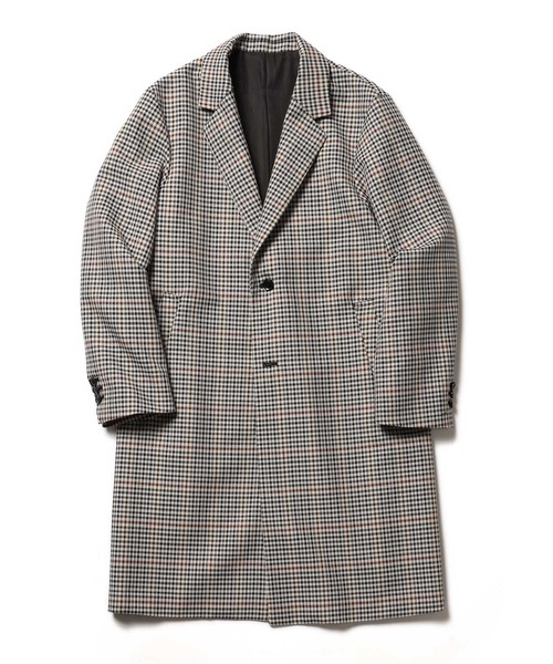 MR.OLIVE(ミスターオリーブ)の「MR.OLIVE ミスターオリーブ / VALENCIA CHECK / CHESTERFIELD COAT ヴァレンシアチェックチェスターコート / M-223146(チェスターコート・メンズ・オレンジ/ホワイト系その他・SMALL/MEDIUM/LARGE)」の3枚目の写真