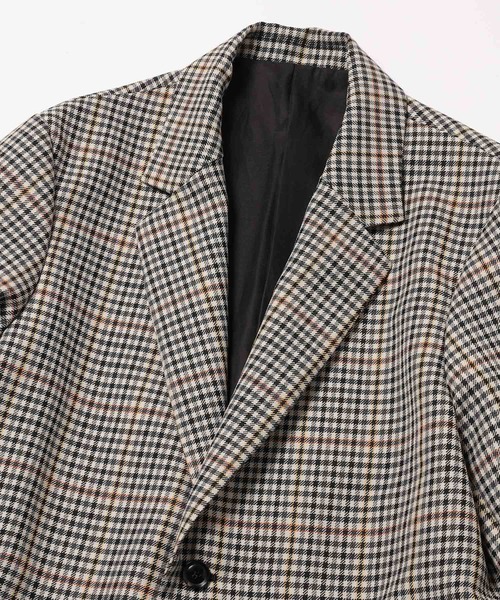 MR.OLIVE(ミスターオリーブ)の「MR.OLIVE ミスターオリーブ / VALENCIA CHECK / CHESTERFIELD COAT ヴァレンシアチェックチェスターコート / M-223146(チェスターコート・メンズ・オレンジ/ホワイト系その他・SMALL/MEDIUM/LARGE)」の5枚目の写真