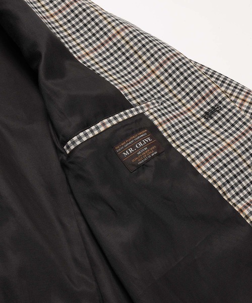 MR.OLIVE(ミスターオリーブ)の「MR.OLIVE ミスターオリーブ / VALENCIA CHECK / CHESTERFIELD COAT ヴァレンシアチェックチェスターコート / M-223146(チェスターコート・メンズ・オレンジ/ホワイト系その他・SMALL/MEDIUM/LARGE)」の7枚目の写真