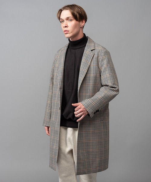 MR.OLIVE(ミスターオリーブ)の「MR.OLIVE ミスターオリーブ / VALENCIA CHECK / CHESTERFIELD COAT ヴァレンシアチェックチェスターコート / M-223146(チェスターコート・メンズ・オレンジ/ホワイト系その他・SMALL/MEDIUM/LARGE)」の11枚目の写真