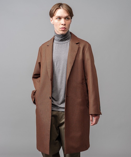 MR.OLIVE(ミスターオリーブ)の「MR.OLIVE ミスターオリーブ / VALENCIA CHECK / CHESTERFIELD COAT ヴァレンシアチェックチェスターコート / M-223146(チェスターコート・メンズ・オレンジ/ホワイト系その他・SMALL/MEDIUM/LARGE)」の10枚目の写真