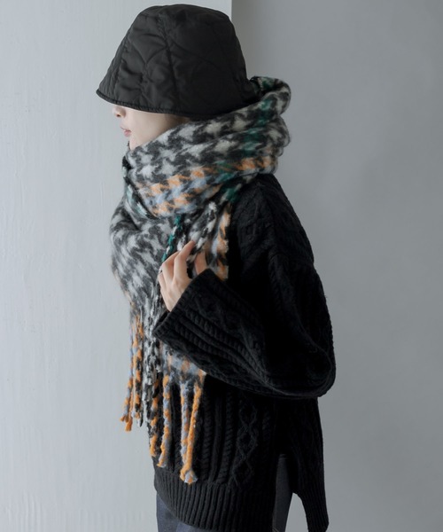 セール】もこもこフリンジマフラー（マフラー）｜ear