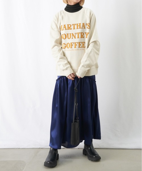 LUCA/LADY LUCK LUCA(ルカ/レディラックルカ)の「LC/LLL サテンラウンドティアードスカート(スカート・レディース・シルバー/ネイビー/ブラウン・FREE)」の10枚目の写真