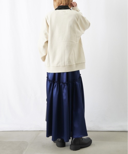 LUCA/LADY LUCK LUCA(ルカ/レディラックルカ)の「LC/LLL サテンラウンドティアードスカート(スカート・レディース・シルバー/ネイビー/ブラウン・FREE)」の13枚目の写真