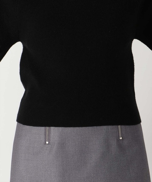 REDYAZEL（レディアゼル）の「肩あきアシメタートルニット（ニット/セーター・レディース・ラベンダー/ブラック/オフホワイト・FREE）」の19枚目の写真