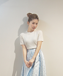 merry jenny | ﾘﾌﾞｽﾀﾝﾄﾞﾈｯｸﾆｯﾄ(ニット/セーター)