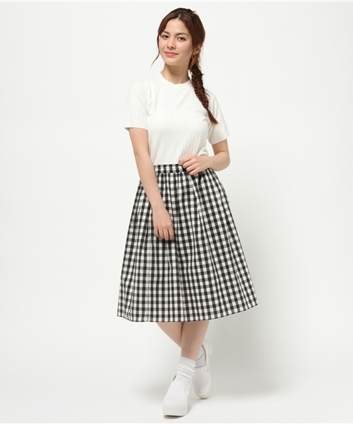 merry jenny（メリージェニー）の「ﾘﾌﾞｽﾀﾝﾄﾞﾈｯｸﾆｯﾄ（ニット/セーター・レディース・アイボリー/ネイビー/ライトブルー/イエロー・FREE）」の8枚目の写真