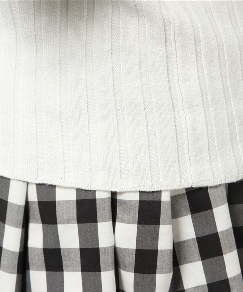 merry jenny（メリージェニー）の「ﾘﾌﾞｽﾀﾝﾄﾞﾈｯｸﾆｯﾄ（ニット/セーター・レディース・アイボリー/ネイビー/ライトブルー/イエロー・FREE）」の11枚目の写真