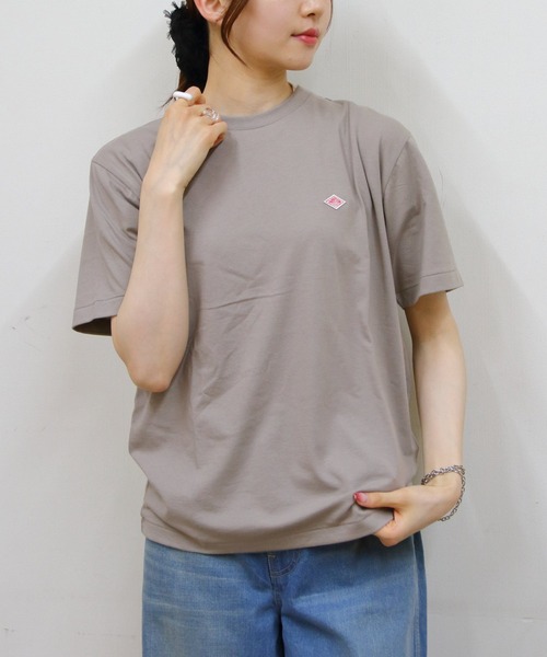 DANTON（ダントン）の「DANTON/ダントン　インナーTEEシャツ　T/C INNER TEE DT-C0195 CVT（Tシャツ/カットソー・レディース・ブラック/ホワイト/レッド/ピンクベージュ/ネイビー/グレー/ミント/ピンク/グレイッシュベージュ/ダークベージュ・M/S）」の5枚目の写真